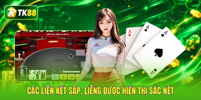 Các liên kết sáp, liêng được hiển thị sắc nét